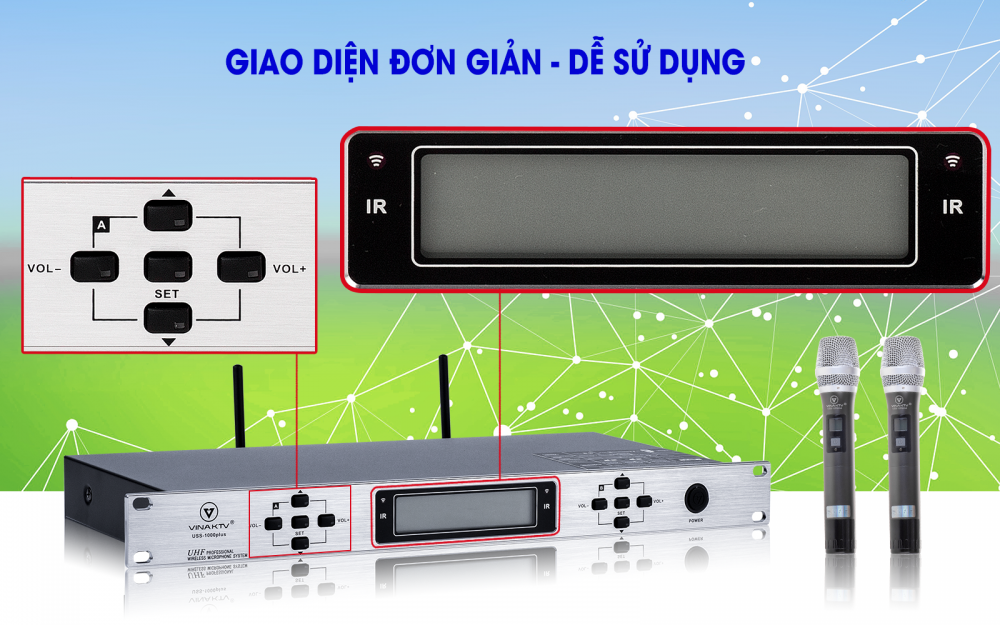 Micro không dây USS 1000 Plus